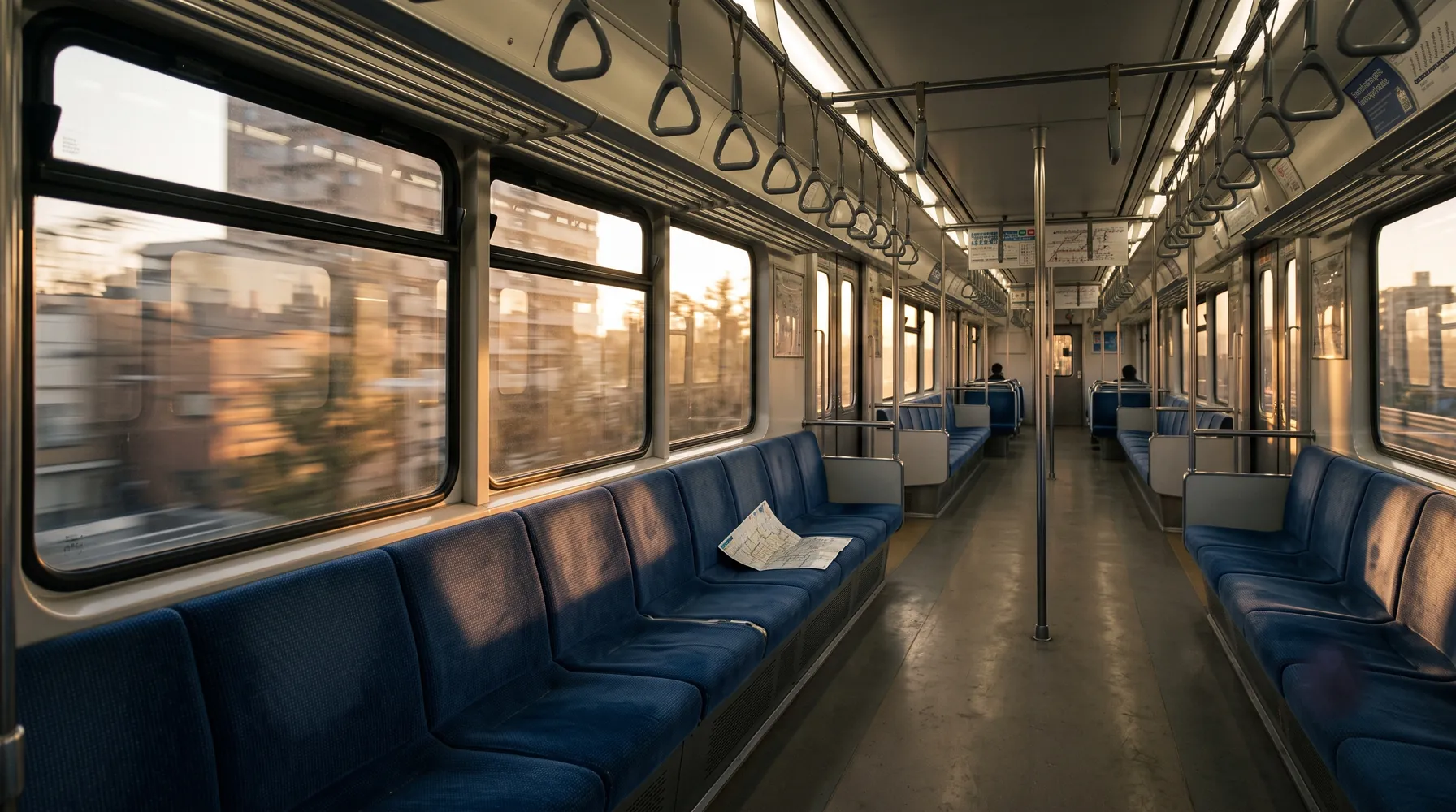 On the Train into the City
